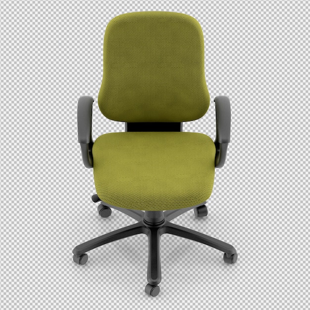 オフィスチェア3 D分離レンダリング