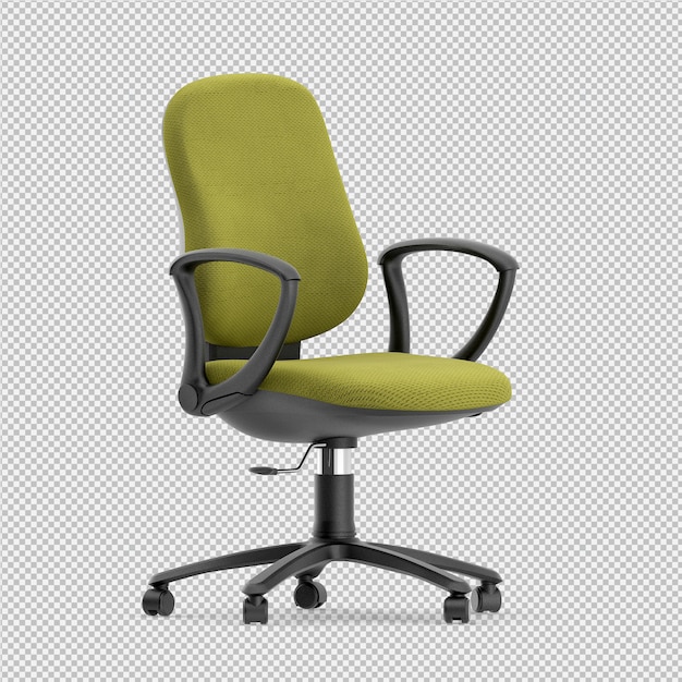 PSD office chair 3d isolated render