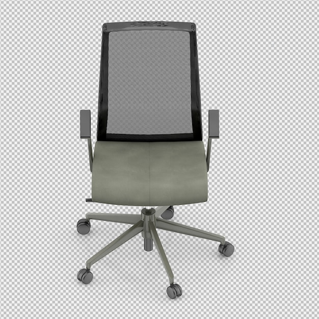 Office chair 3D isolated render