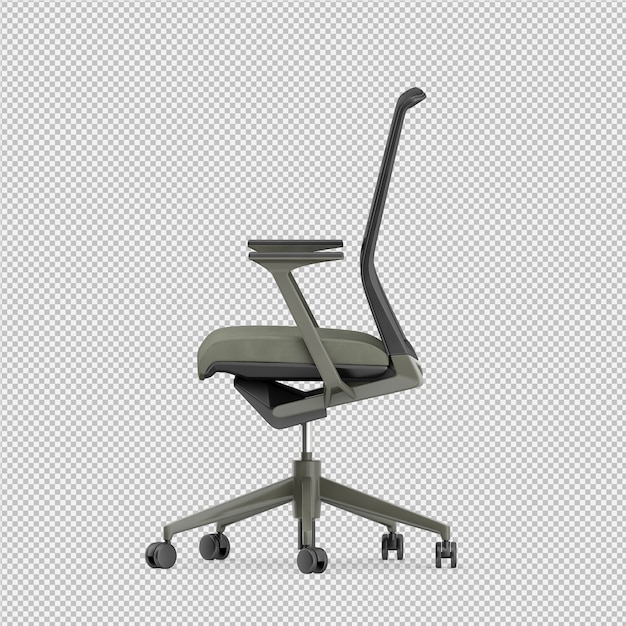 オフィスチェア3 D分離レンダリング