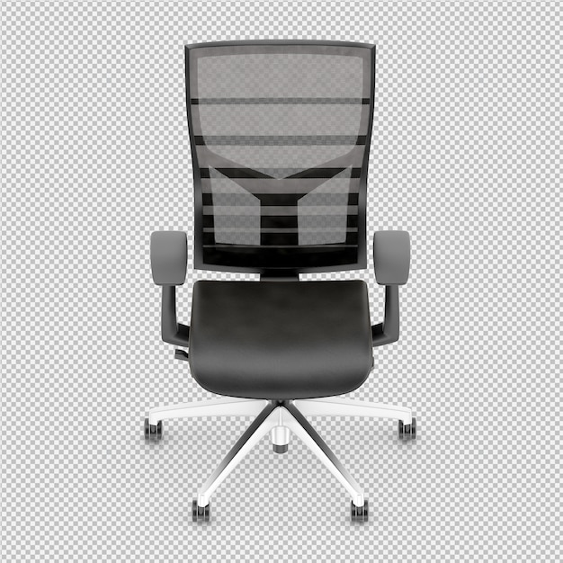 オフィスチェア3 D分離レンダリング