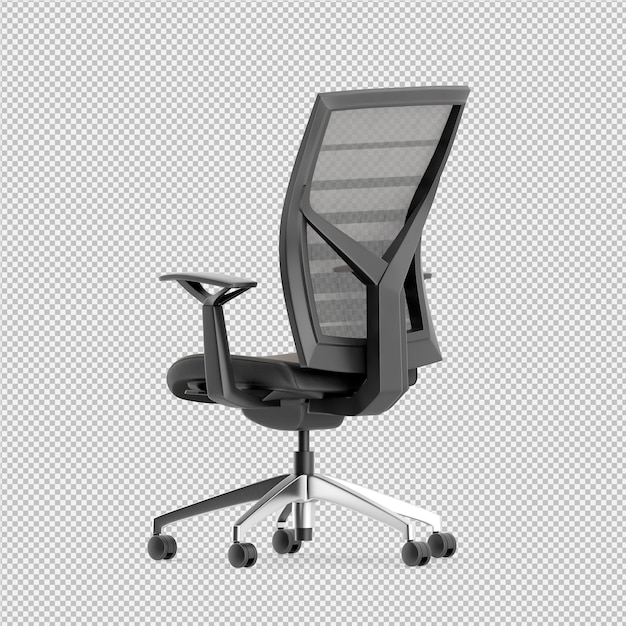 オフィスチェア3 D分離レンダリング