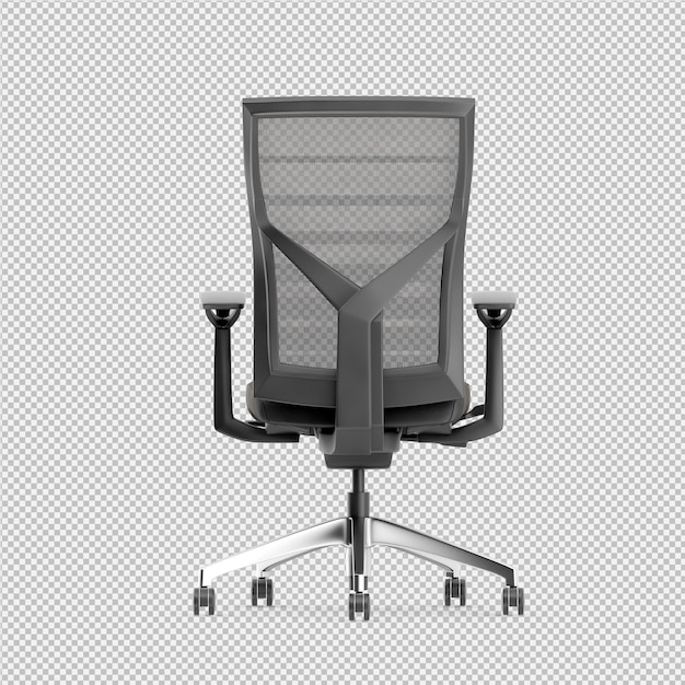 オフィスチェア3 D分離レンダリング