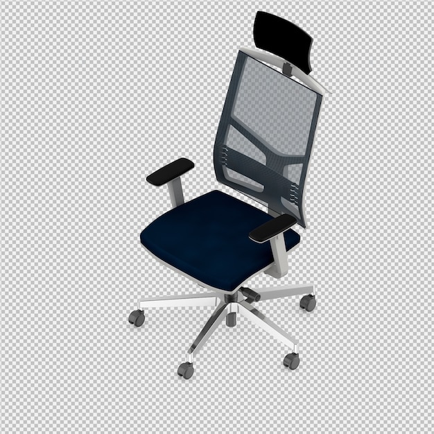 Офисный стул 3d изолированные визуализации