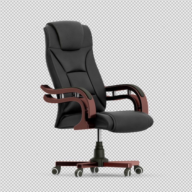 オフィスチェア3 D分離レンダリング