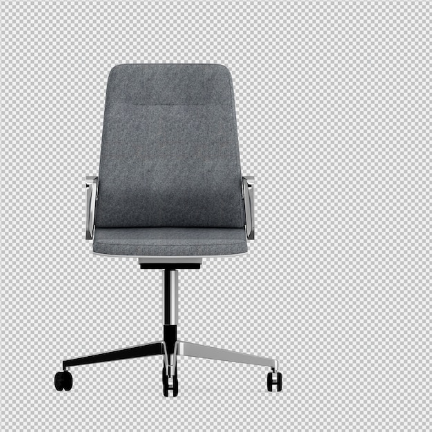 PSD office chair 3d isolated render