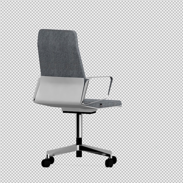 オフィスチェア3 D分離レンダリング