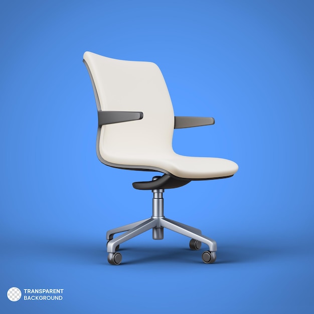 PSD office chair icon isolated 3d render illustration