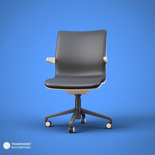 Office chair icon isolated 3d render illustration