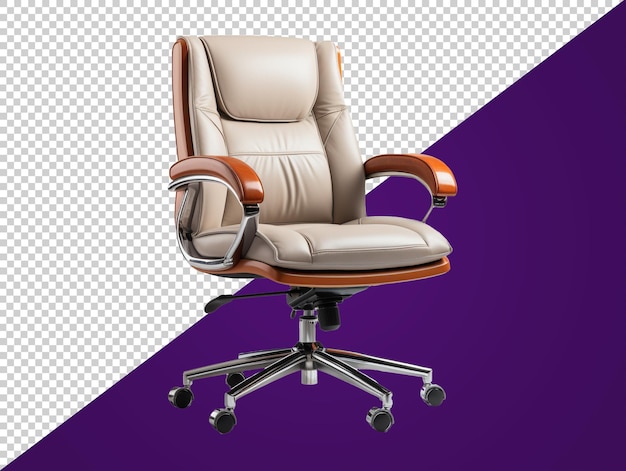 Office chair with transparent background