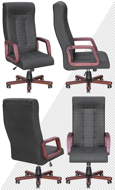 Office computer chair for the head interior element isolated from the background