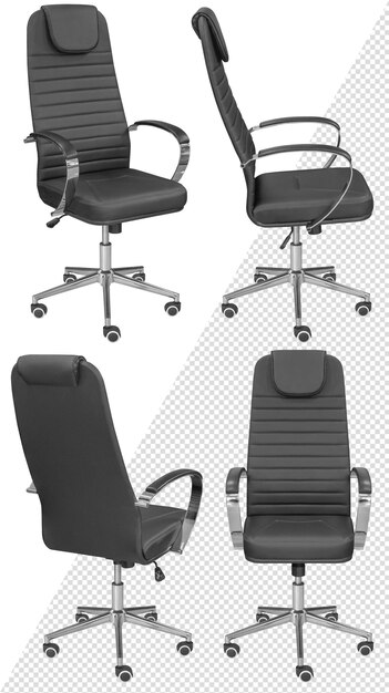 Office computer chair for the head. isolated from the background. view from different sides