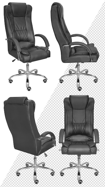 Office computer chair for the head. isolated from the background. view from different sides