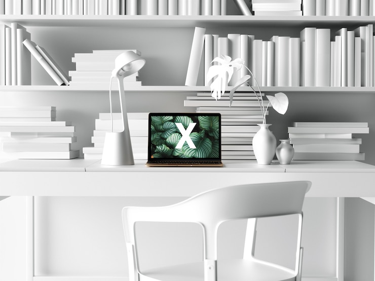 PSD office desk mockup