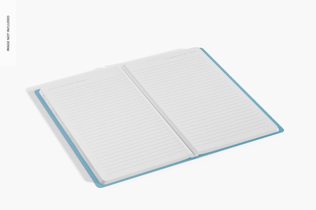 Office Kladblok Mockup, Perspectief