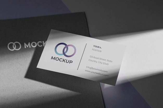 PSD office stationery mock-up with paper