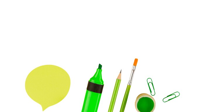 PSD office supplies isolated