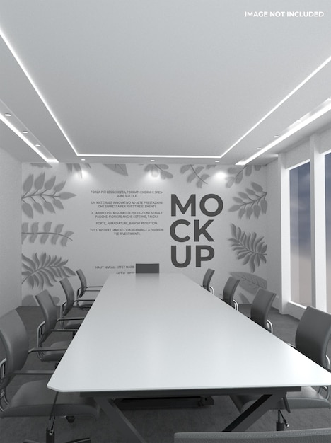 Office wall mockup