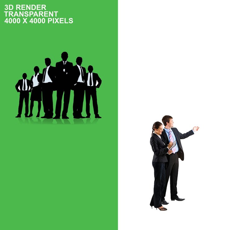 PSD office work transparent background