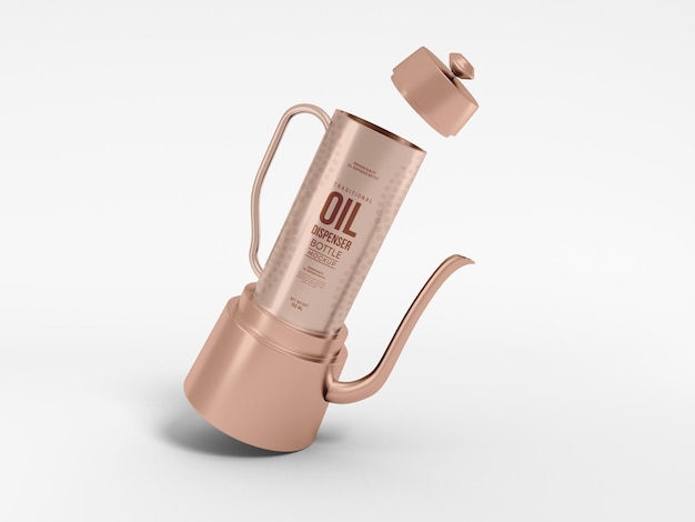 PSD oil bottle dispenser packaging mockup