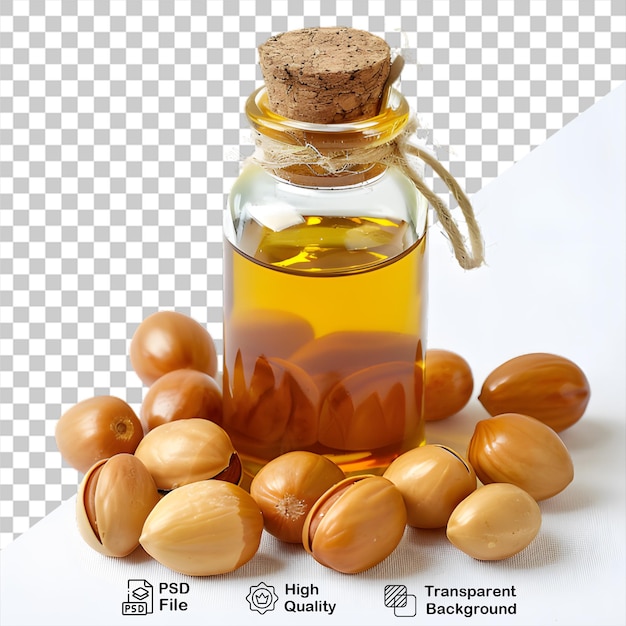 PSD oil bottle mockup that is on a transparent background with png file