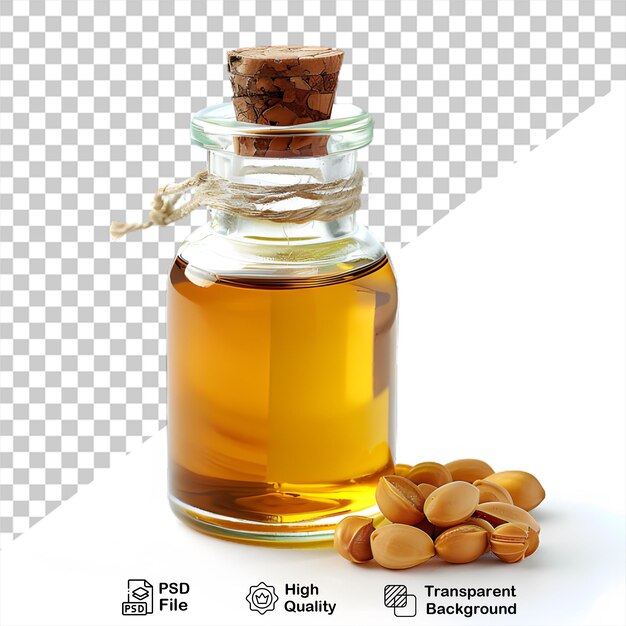 PSD oil bottle mockup that is on a transparent background with png file