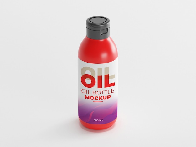 PSD oil bottle mockup