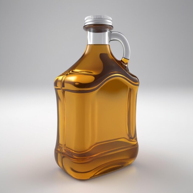 Oil bottle psd on a white background