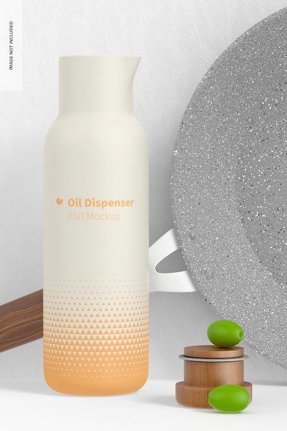 PSD oil dispenser mockup