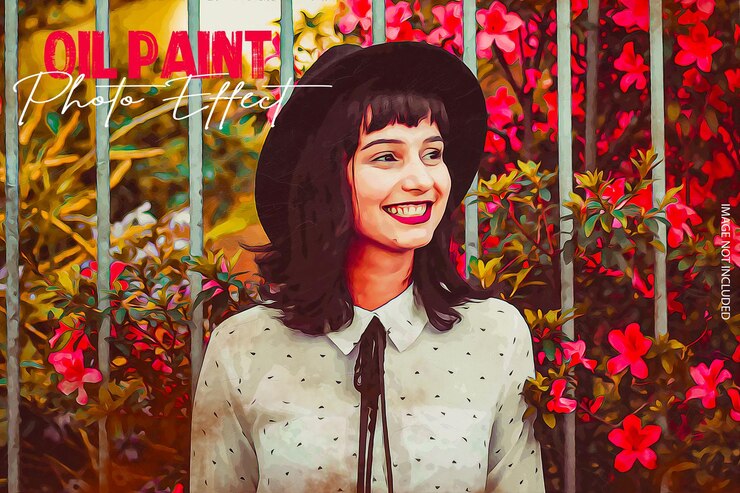 Oil painting photo effect