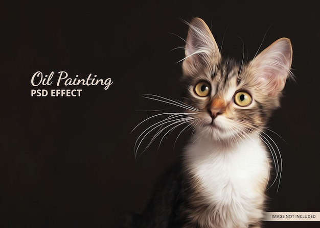 Oil painting psd effect