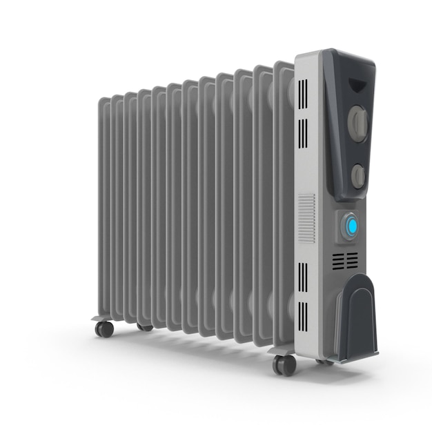 oil radiator 3d rendered images modern heating appliance graphics