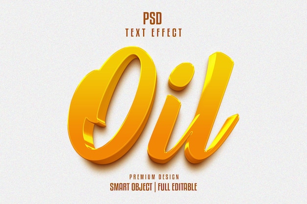 PSD oil text effect