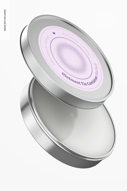 Ointment Tin Container Mockup