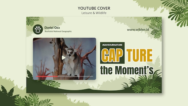 Okładka Youtube Na Temat Rozrywki I Dzikiej Przyrody
