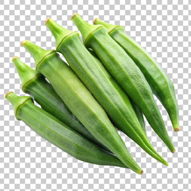 okra obsession a culinary classic on transparent background