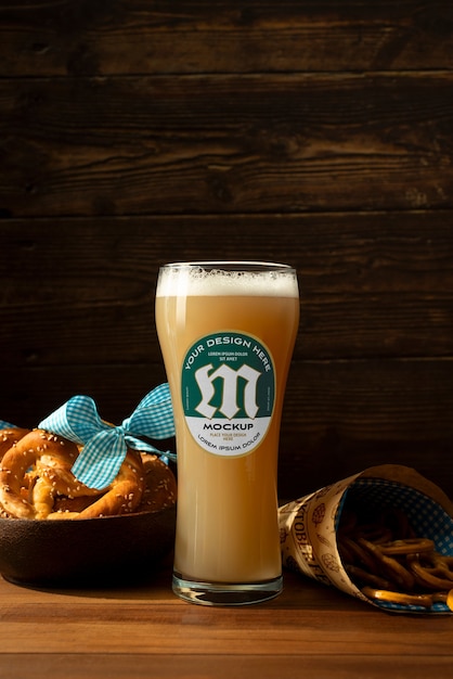 Oktoberfest beer packaging mockup