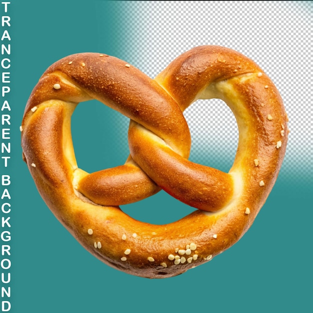 Oktoberfest festival realistic pretzel salty snack on transparent background