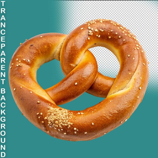 Oktoberfest festival realistic pretzel salty snack on transparent background