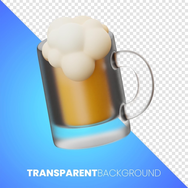 PSD oktoberfest germany festival beer icon 3d rendering high resolution png