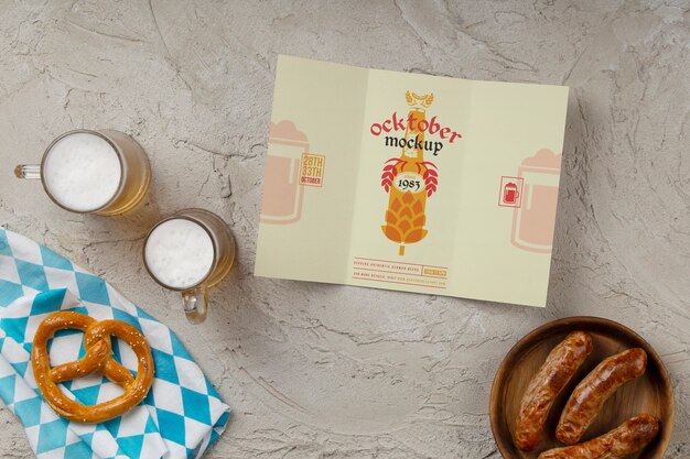 PSD oktoberfest menu mockup