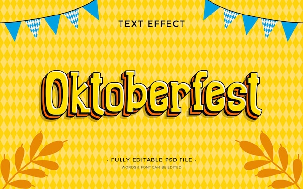 PSD oktoberfest-teksteffect