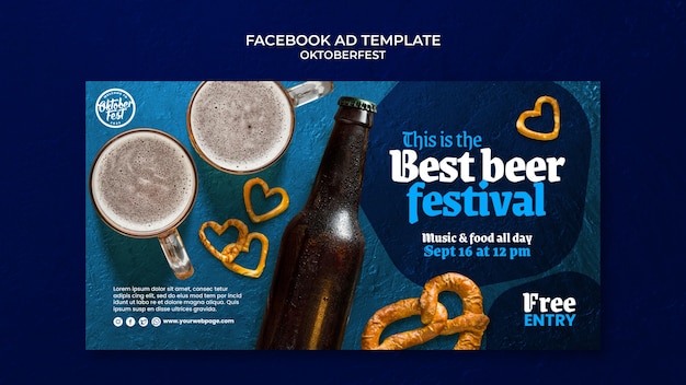 PSD oktoberfest template design