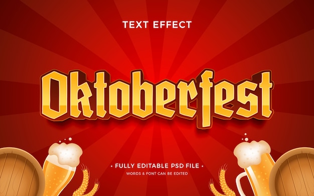 PSD oktoberfest text effect