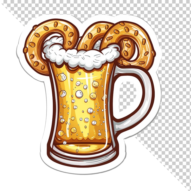 PSD oktoberfest viering geïsoleerd op transparante achtergrond