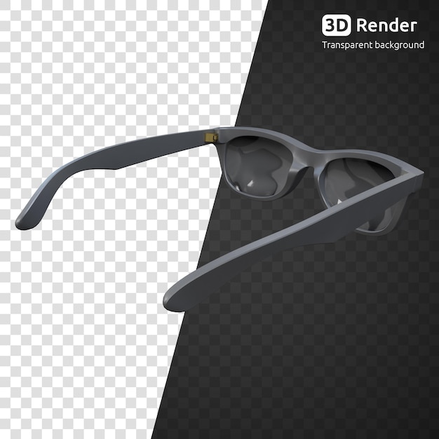 Okulary 3d Renderowania Na Białym Tle