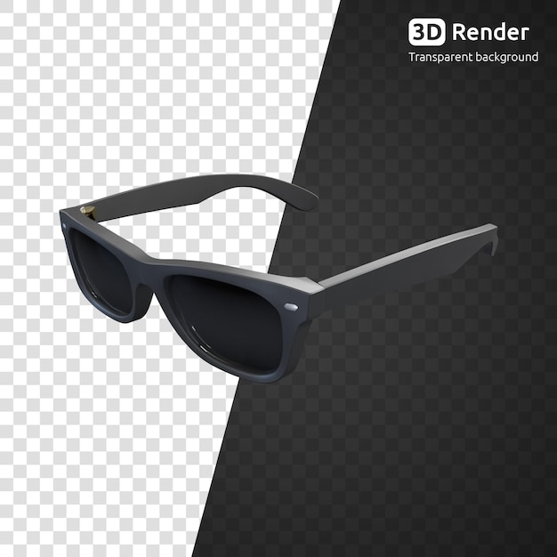 Okulary 3d Renderowania Na Białym Tle