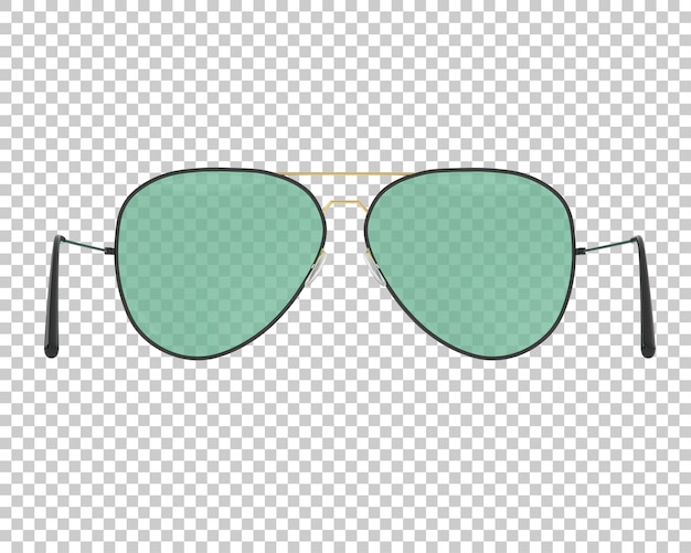 Okulary Przeciwsłoneczne Na Przezroczystym Tle Ilustracja Renderowania 3d