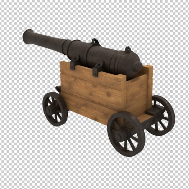 Old cannon no background png