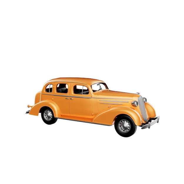 Old Car 3D Illustration